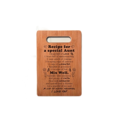 Tweezijdige 28x18x1.5cm Bamboeslager Block Cutting Board voor Keukengift
