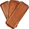 Accia massief hout bedieningsbak Reghoekige houten bedieningsbakken