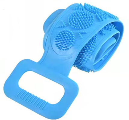 Van het het Handvatsilicone van de lichaamsspons Tweezijdige het Badborstel 70cm