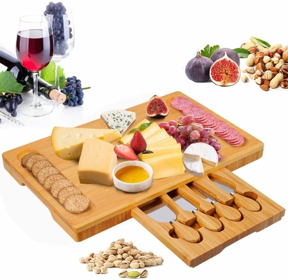 Groot Premiebamboe Cheeseboard voor Charcuterie-Wijnvlees