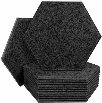 Correct Ondoordringbaar maken 9mm Gevoeld Hexagon Akoestische Comités Muur Decoratief Huisdier