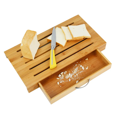 Bamboe waterbestendige baguette broodbord snijden met dienblader