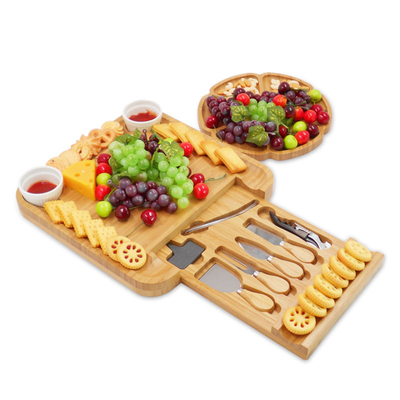 Groot Premiebamboe Cheeseboard voor Charcuterie-Wijnvlees