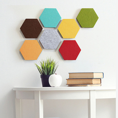 Zelfklevende 9mm Gevoelde Akoestische Comités Muur Art Decorative Soft Soundproof