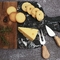 Scherpe raad van Tray Marble Wood Splicing van de keukenacacia de Houten met handvat