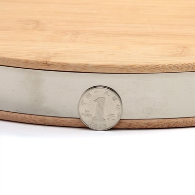 Eco Vriendschappelijk 5pcs Bamboe om Hakbord met Ijzerhandvat