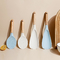 Keuken niet-stick siliconen gereedschap spatule met houten handvat