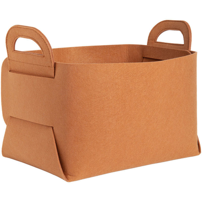 Rectangular 100% polyester felt kleding opslag containers opp zak verpakte aanpasbare verpakking