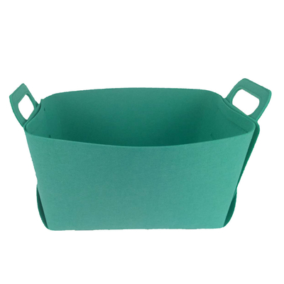 Donker Grey Reusable Felt Storage Basket die Bak 14*12*10inch vouwen