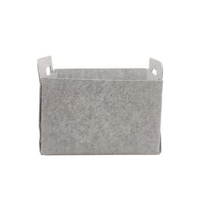 Van de polyester Opvouwbare Gevoelde Opslag Mand 13,8 &quot; X10.2 &quot; X8.6“