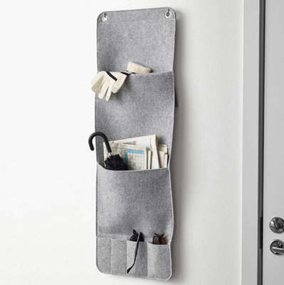 100% polyester Gevoelde de Zakorganisator 3mm van de Muur Hangende Opslag